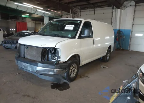 2021 GMC Savana Cargo Rwd 2500 Regular Wheelbase Work Van из США, поврежденный, VIN 1GTW7AFP2M1189251